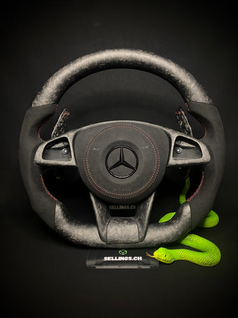 compare product Mercedes AMG Sport Steering Wheel Forged Carbon Matte