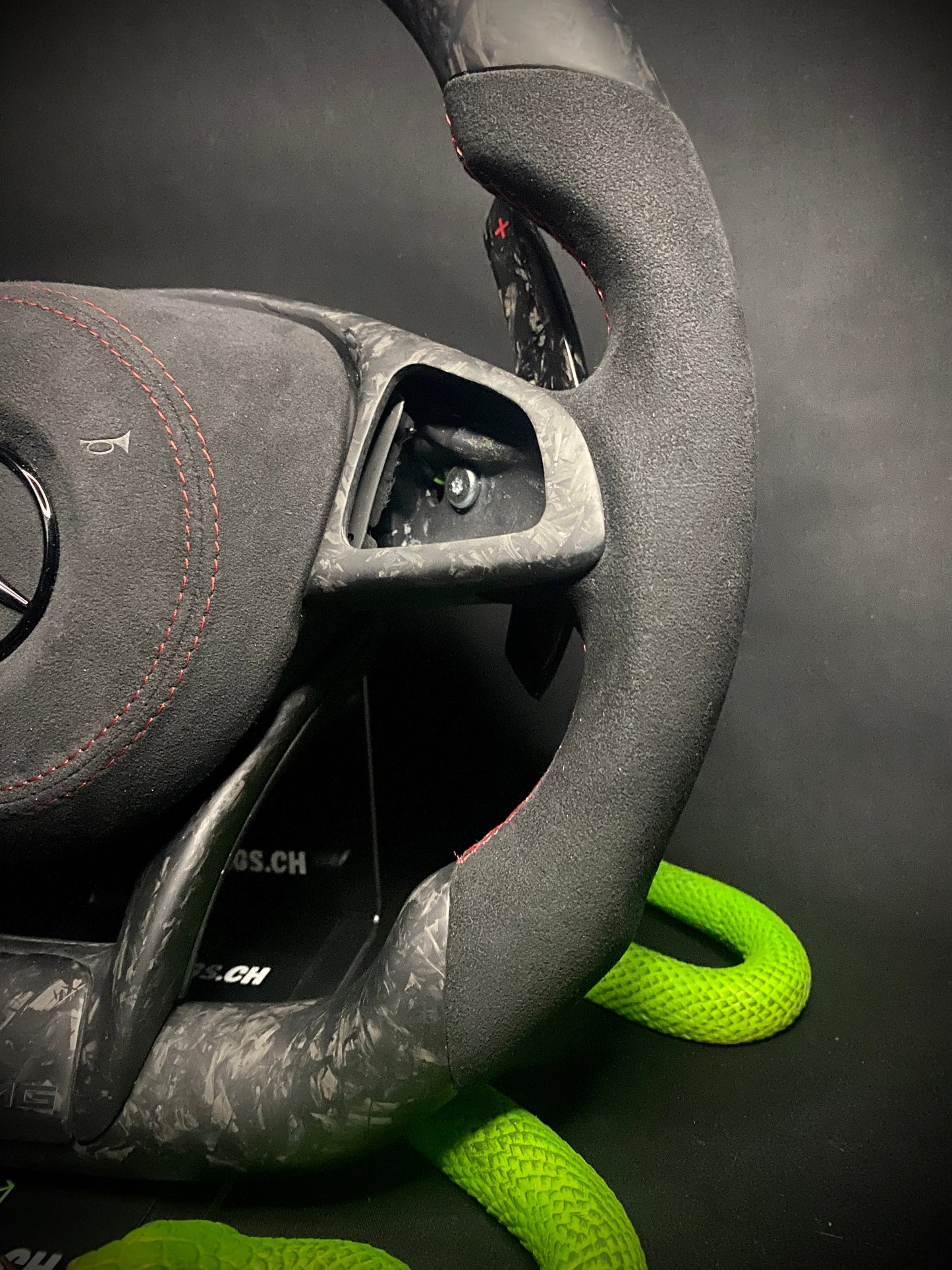 Mercedes AMG Sport Steering Wheel Forged Carbon Matte