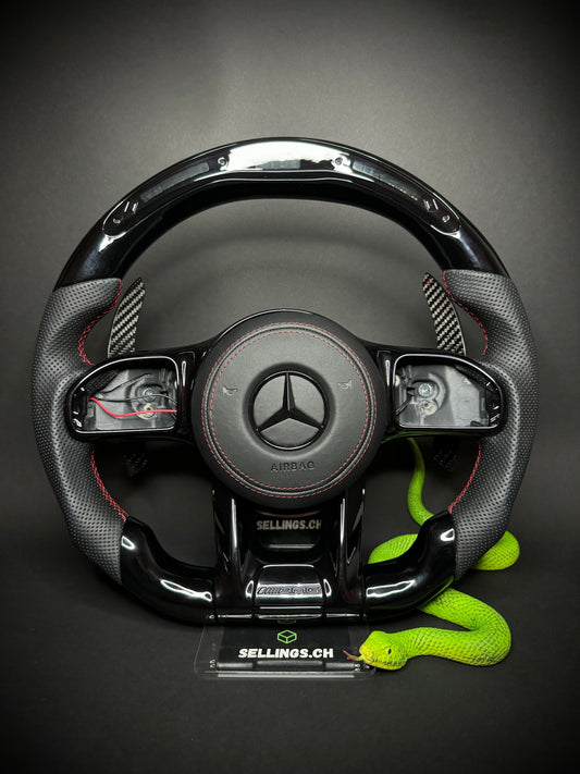 Mercedes AMG Sport Steering Wheel Black (LED)