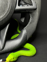 Volant Sport Mercedes AMG Carbone Mat (LED)