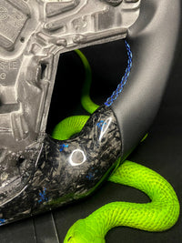 Toyota Supra Sports Steering Wheel Forged Carbon Color Splitter