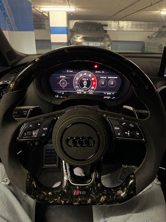 Audi Sportlenkrad Forged Carbon Farbsplitter